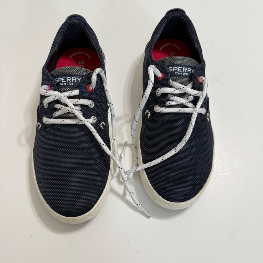 Sperry Kids Navy and Gray Boat Shoes
